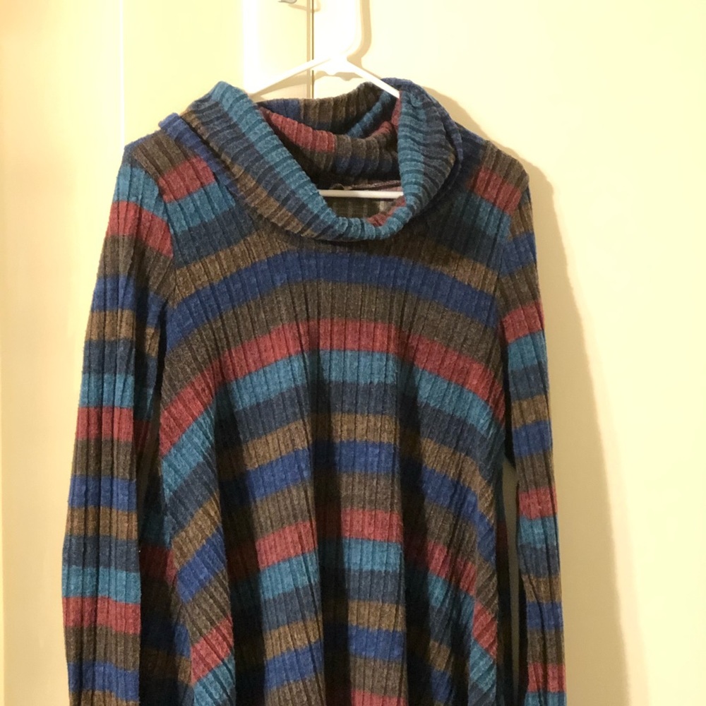 ModCloth Striped Turtleneck Sweater